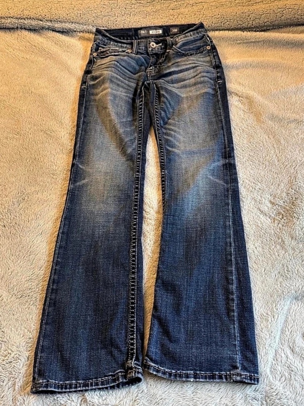 BKE Aiden Bootcut Jeans in Blue Waist 28R